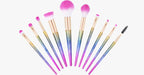 Set of 10 glittering makeup brushes - Ready to give you any look you desire!