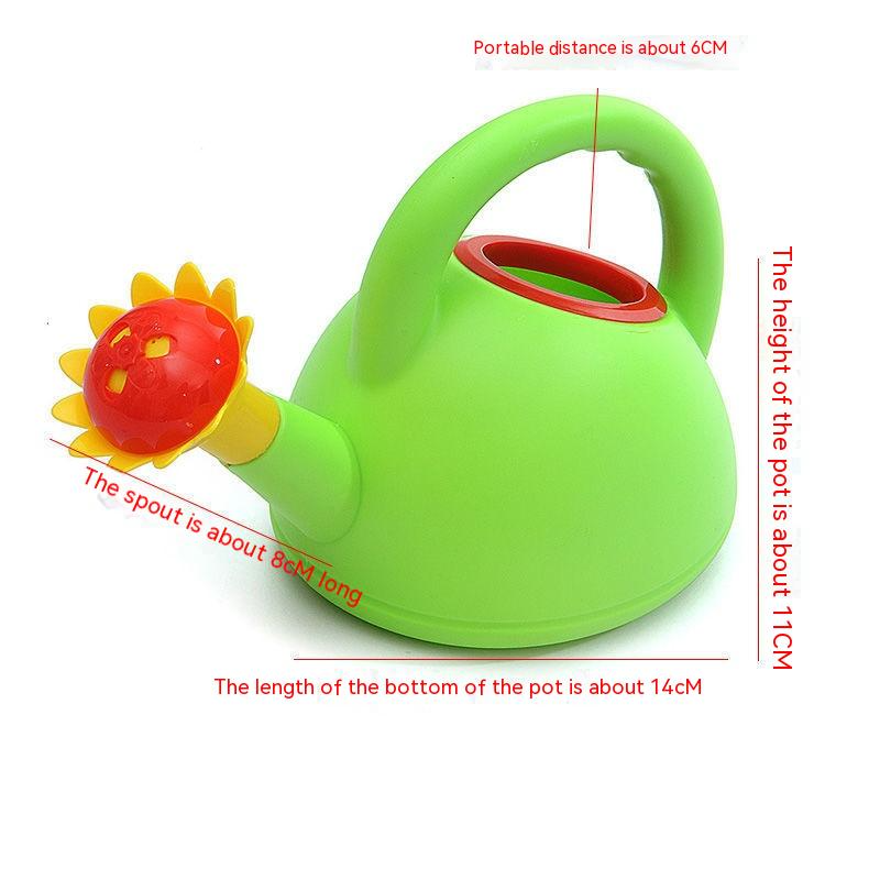Children's watering can with flower mouth – Colorful plastic watering can for little gardeners