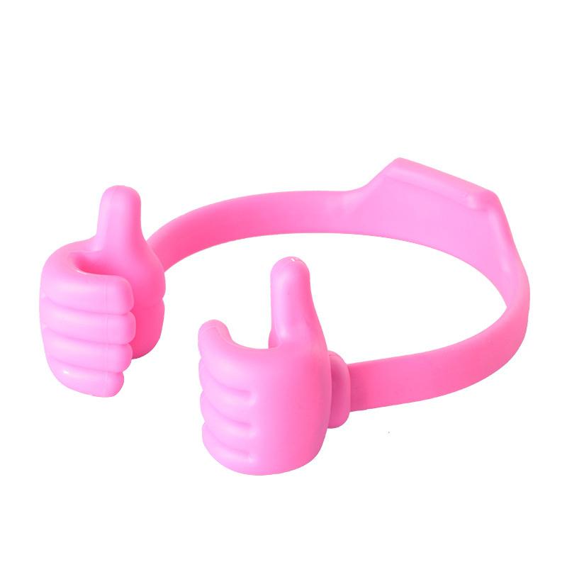 Phone holder with thumb up