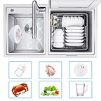 Ultrasonic Portable Dishwasher And Laundry Artifact