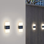 LumaZen Solar LED Wall Lamp | Weatherproof | Solar Powered Outdoor Lighting | Garden & Patio Decor