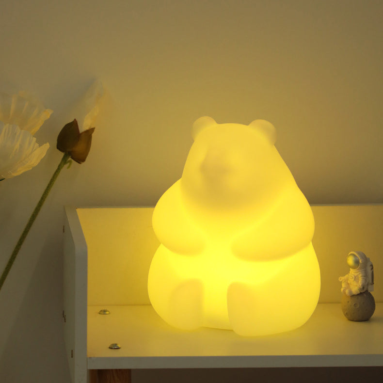 Contemporary Creative Bear PE LED Table Lamp for the Living Room