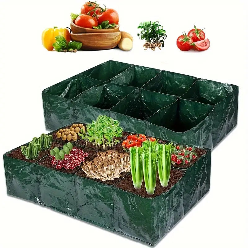 Planting bag with multiple compartments – Robust garden storage for plants and herbs