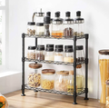 Heavy Duty 3-Shelf Steel Storage Rack with Locking Wheels, Adjustable Height, 750 lb Capacity