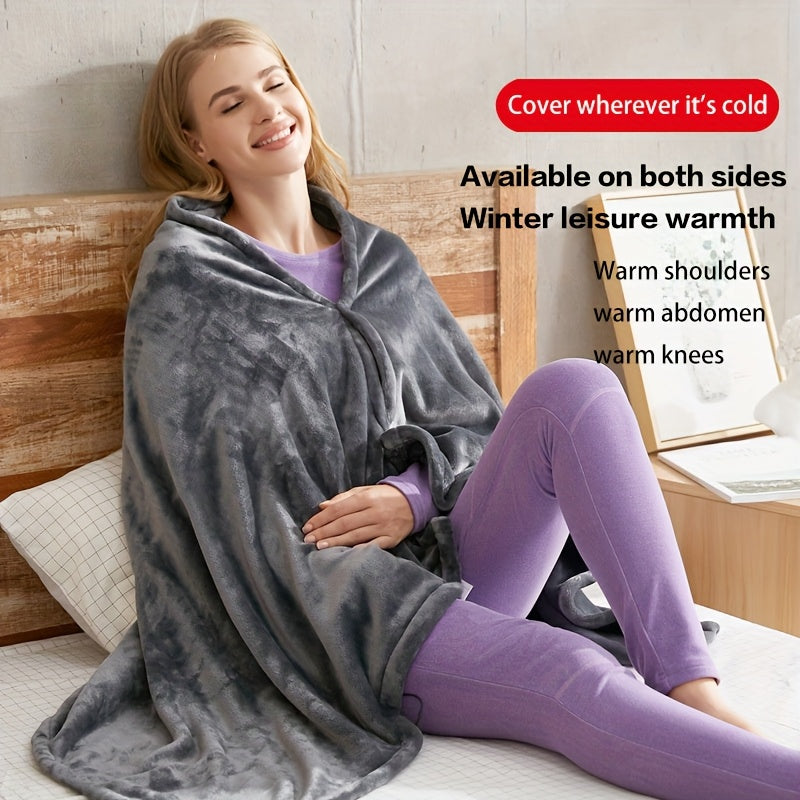 Electric Blanket USB Heated Fleece Shoulder Wrap