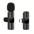 Wireless Lavalier Microphone for Video Recordings and Livestreaming – Compact Design with High Sound Quality and USB-C Connection