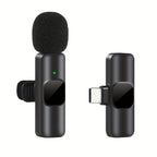Wireless Lavalier Microphone for Video Recordings and Livestreaming – Compact Design with High Sound Quality and USB-C Connection