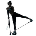 8-in-1 Portable Pilates Bar Kit with Resistance Band, Foot Loop, Ideal for Home Total Body Workout, Gym, Weightlifting