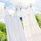 15 pieces | Stainless steel clips with hooks – Safe hanging & space-saving storage