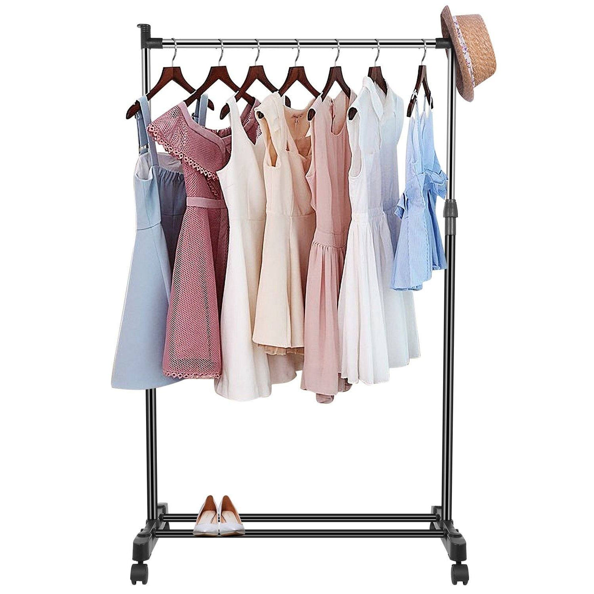 15 kg./33 lbs. height-adjustable clothing rack