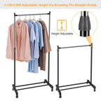 15 kg./33 lbs. height-adjustable clothing rack