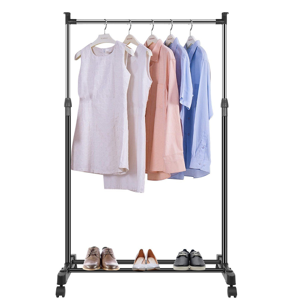 15 kg./33 lbs. height-adjustable clothing rack