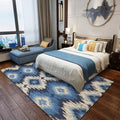 Tribal Gabbeh Abstract Rug Diamond Geometric Rug Polyester Washable Non-Slip Stain-Resistant Rug for the Bedroom