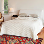 Beef Frame Retro Tribal Carpet with Moroccan Medallion synthetic anti-slip pet-friendly rug for the fireplace