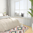 Retro Tribal Carpet with Aztec Native Americana Diamond Stain Resistant Power Loom Carpet for Home Decor