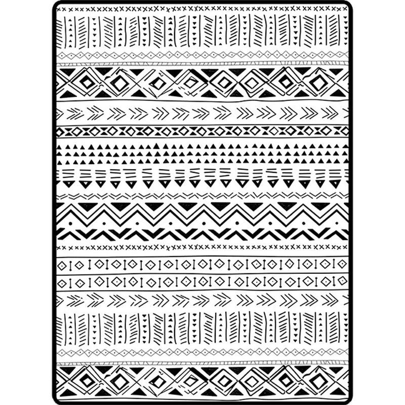 Scandinavian Geometric Chevron Rug Southwest Tribal Rug Synthetic Pet Friendly Area Rug for Living Room