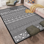 Scandinavian Geometric Chevron Rug Southwest Tribal Rug Synthetic Pet Friendly Area Rug for Living Room