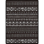 Scandinavian Geometric Chevron Rug Southwest Tribal Rug Synthetic Pet Friendly Area Rug for Living Room