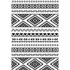 Diamond geometric rug southwestern area rug for bedroom Black and White Power Loom washable floor rug