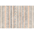 Indian America Area Rug Striped Diamond Geometric Synthetic Stain Resistant Power Loom Rug for the Area around the Fireplace