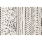 Southwestern Rug Simple Geometric Diamond Washable Rug for Bedroom Power Loom Washable Non-Slip Rug