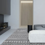 Southwestern Rug Simple Geometric Diamond Washable Rug for Bedroom Power Loom Washable Non-Slip Rug
