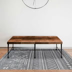 Southwestern Rug Simple Geometric Diamond Washable Rug for Bedroom Power Loom Washable Non-Slip Rug