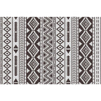 Brown Area Rug Southwestern Tribal Indian Diamond Geometric Rug Polyester Washable Non-Slip Stain Resistant Rug for the Area