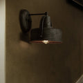 Metal Antique Black Wall Lights Drum/Trumpet Shade 1-Light Retro Rustic Wall Lamp Fixture