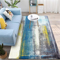 Gray Bedroom Rug Modern Abstract Watercolor Pattern Rug Polyester Washable Rug