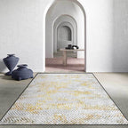 Gray Bedroom Rug Modern Abstract Chevron Stripe Pattern Rug Polyester Washable Rug