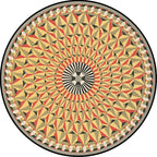 Moroccan floral geometric rug yellow polyester rug non-slip backing area rug for bedroom