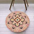 Pink Americana Rug Synthetic Tribal Rug Non-Slip Backing Rug for Living Space