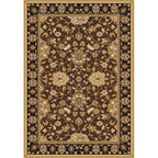 Persian petal pattern rug in brown Moroccan rug polyester non-slip mat rug for bedroom