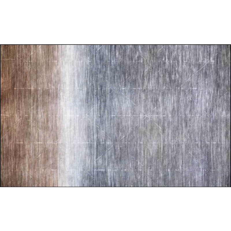 Modern living room carpet in gray abstract ombre stripe pattern carpet polyester washable carpet for the area