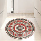 Classic red Southwest rug Polyester tribal rug washable rug for the bedroom