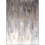 Modern living room rug in gray abstract color splash pattern rug polyester washable rug