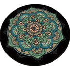 Retro green Southwest rug polyester tribal area rug washable rug for bedroom
