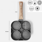 QuickCook - Frying pan with more sections and transparent handle
