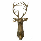 Hand-Painted Animal Head Wall Decor with UV-Resistant Finish
