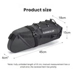 Waterproof Bike Saddle Bag – 10L Capacity, Lightweight & Durable Cycling Seat Pack