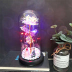 Romantic Enchanted Sparkling Rose Ornaments