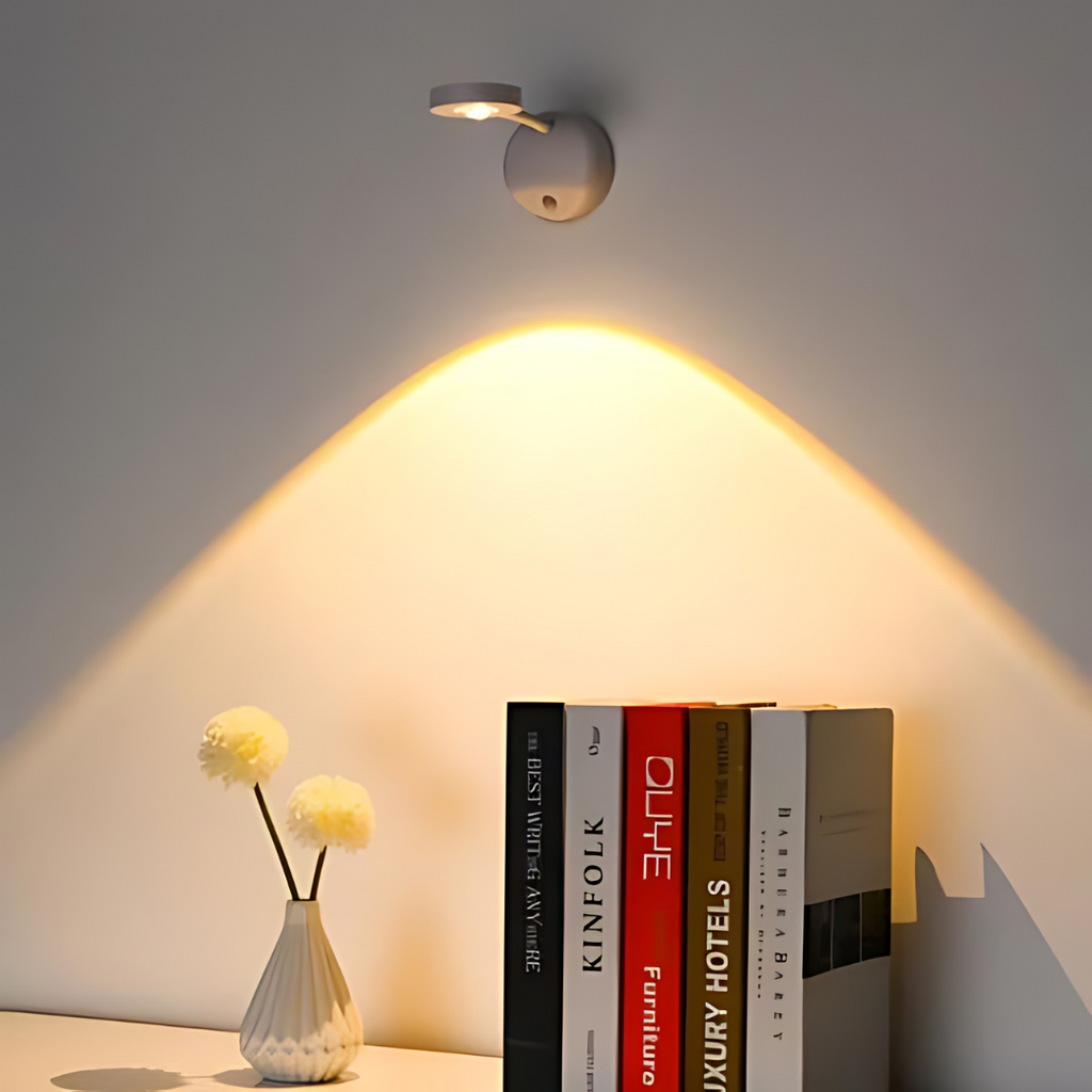 Wireless LED Spotlight | 360° Rotation & Dimmable with Motion Sensor