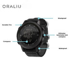 Outdoor Sports Watch – Waterproof 50M, Barometer, Altimeter & Compass