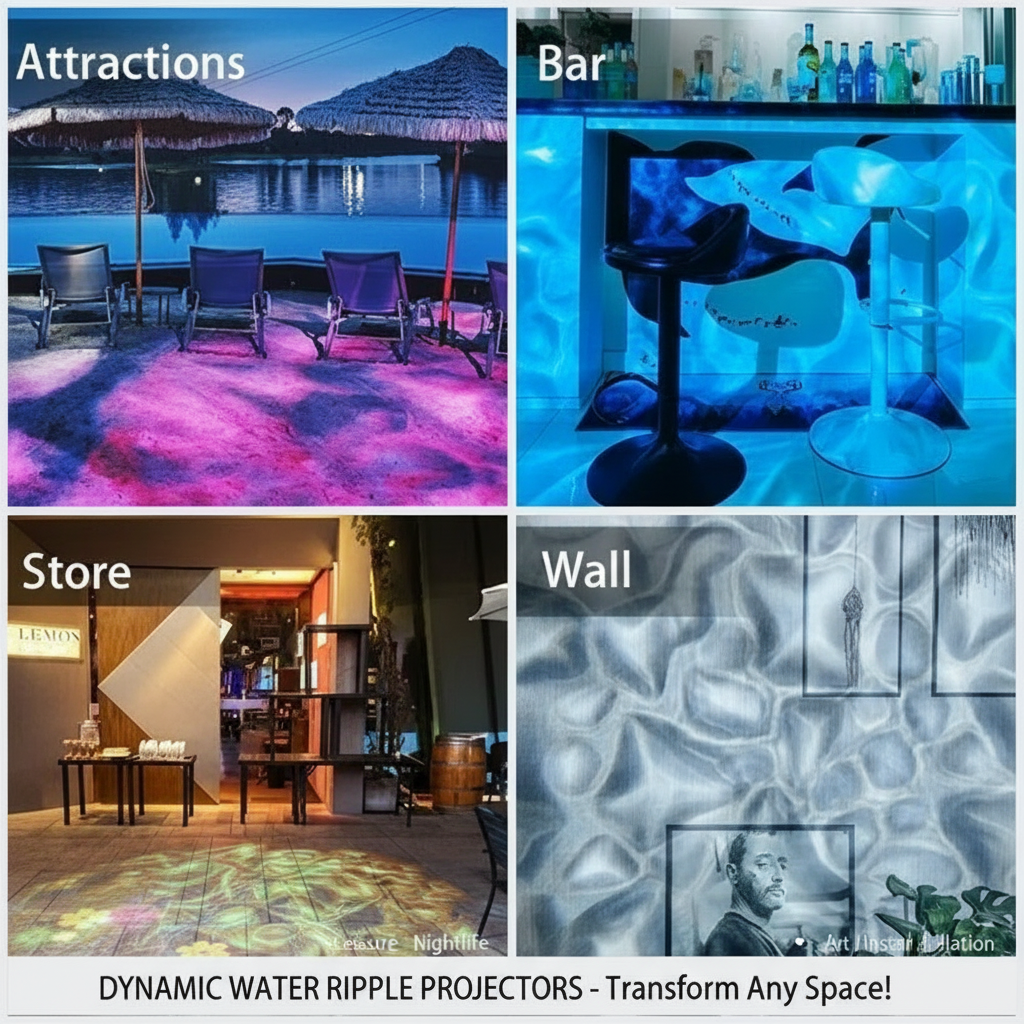 Dynamic Wave Effect Landscape Light Projector