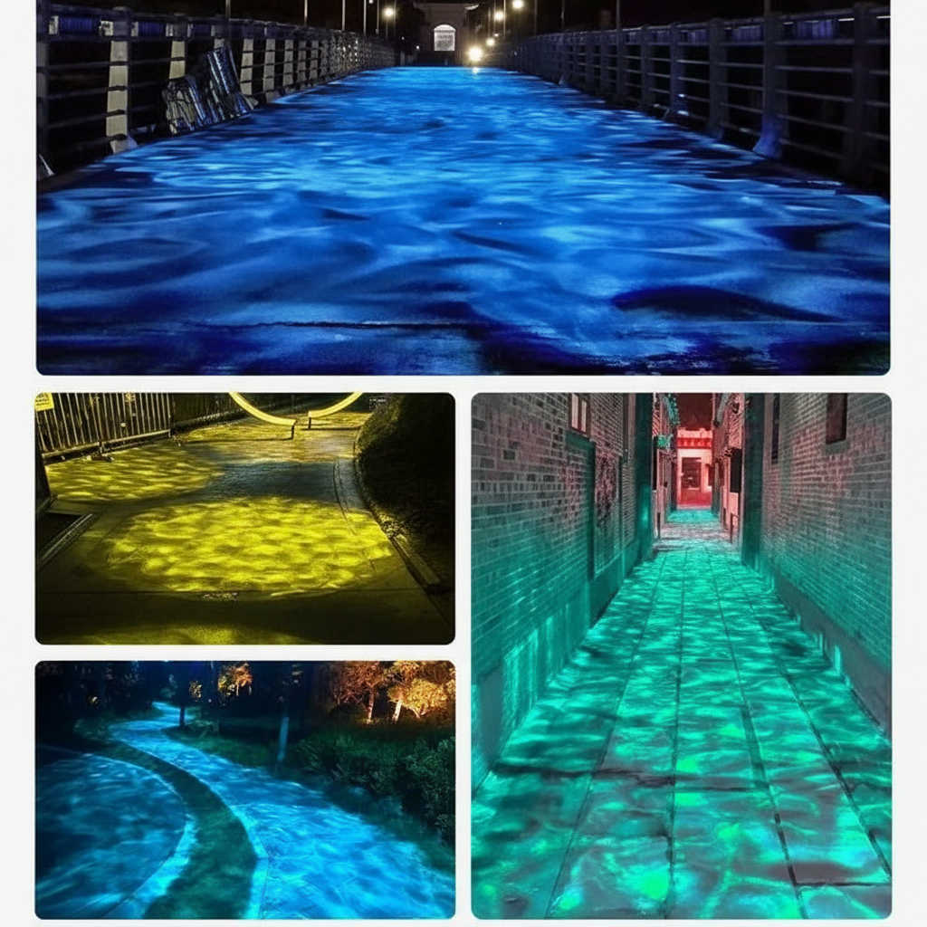 Dynamic Wave Effect Landscape Light Projector