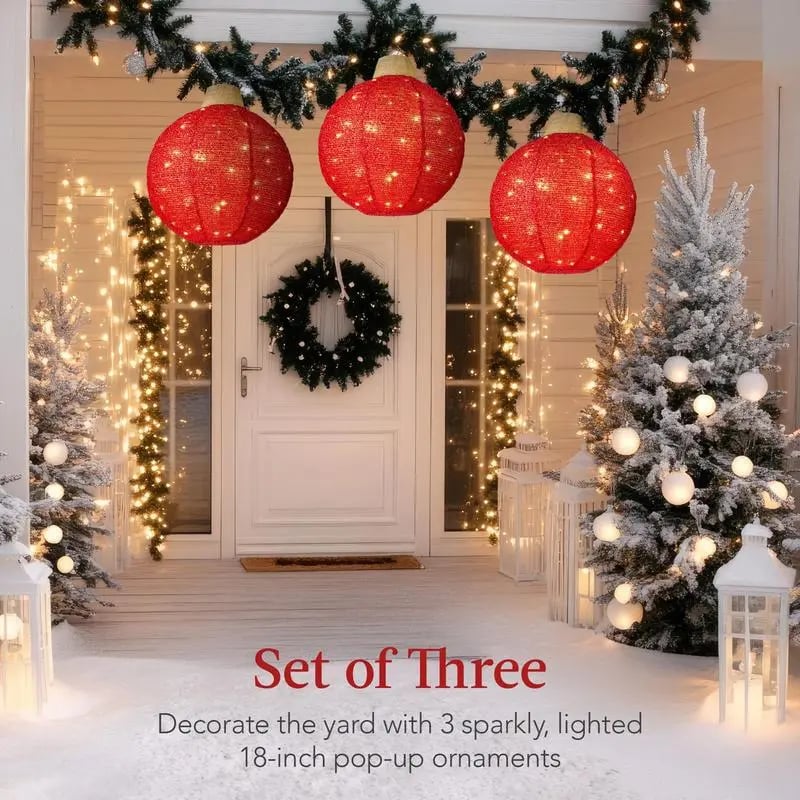 Hanging Pop-Up Outdoor Christmas Ornaments
