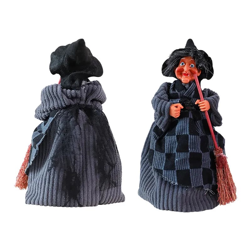 Halloween Witch Doll Statue Decor Desktop