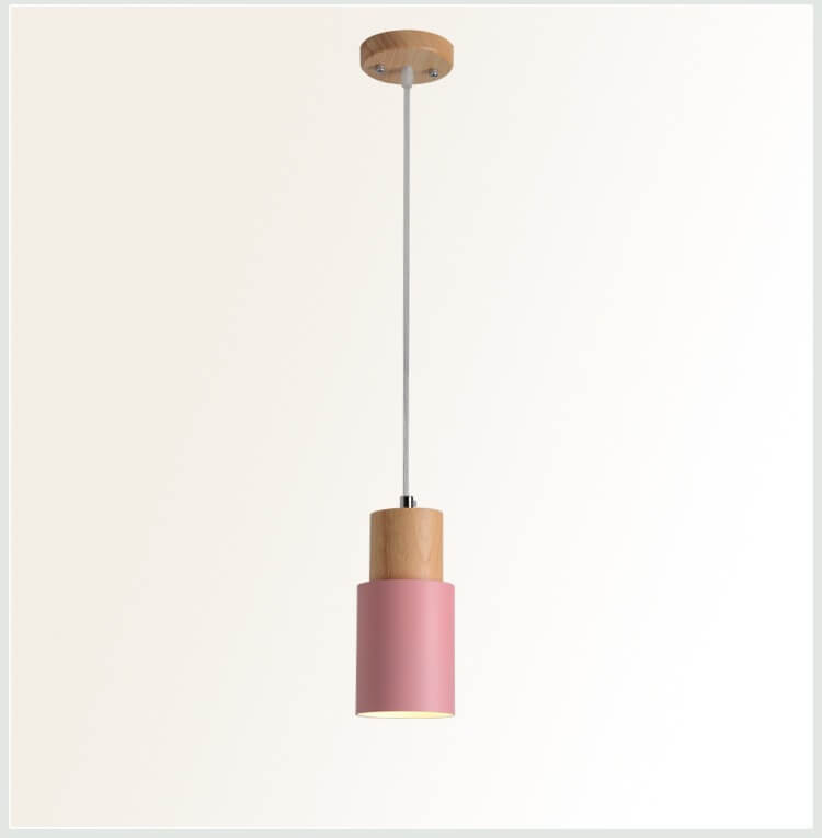 SinglePend - Nordic Macaron Cylinder Aluminium 1-flame LED pendant lamp