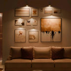 2 + 1 | Wireless Picture Lights – No Drilling, Rechargeable, Color Change with Remote Control